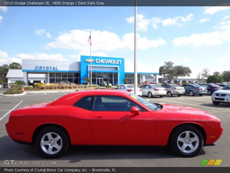 HEMI Orange / Dark Slate Gray 2010 Dodge Challenger SE