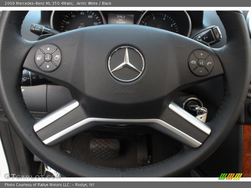 Arctic White / Black 2009 Mercedes-Benz ML 350 4Matic