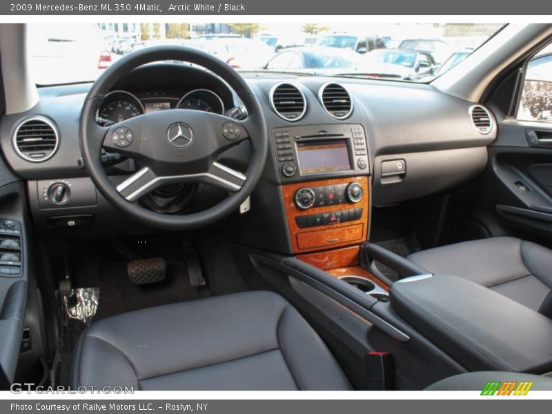 Arctic White / Black 2009 Mercedes-Benz ML 350 4Matic