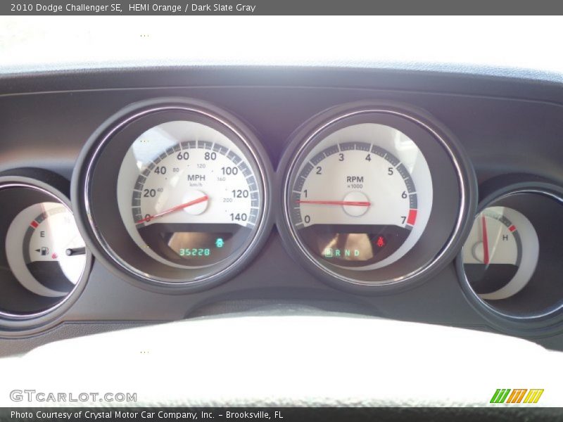 HEMI Orange / Dark Slate Gray 2010 Dodge Challenger SE