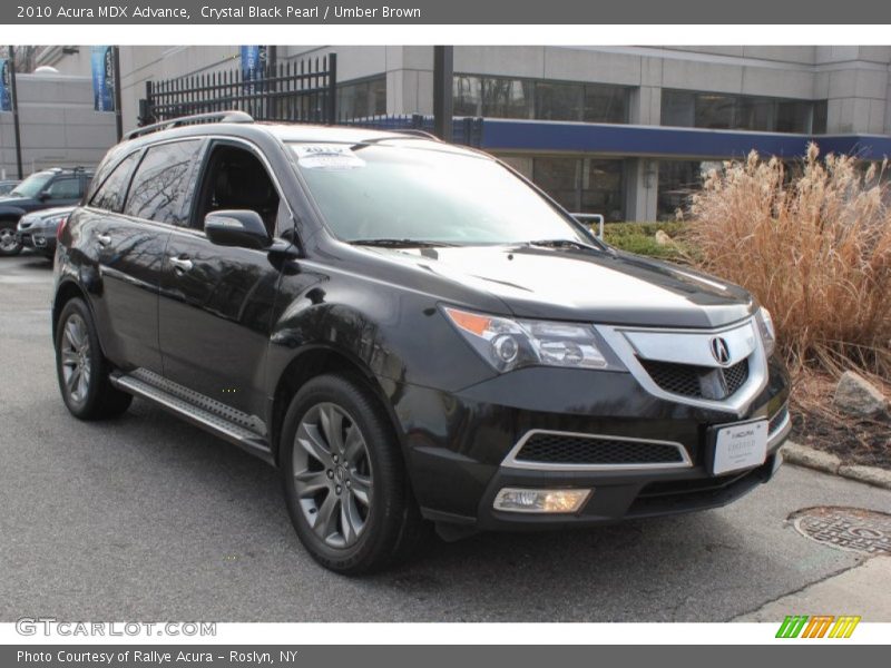 Crystal Black Pearl / Umber Brown 2010 Acura MDX Advance