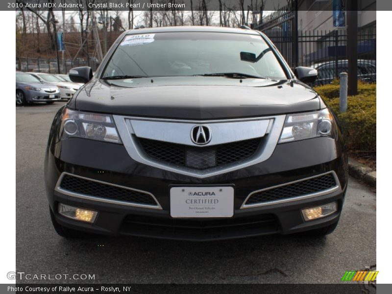 Crystal Black Pearl / Umber Brown 2010 Acura MDX Advance