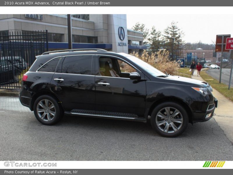 Crystal Black Pearl / Umber Brown 2010 Acura MDX Advance