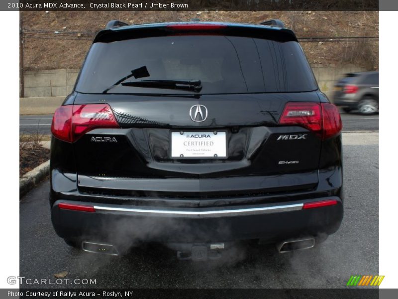 Crystal Black Pearl / Umber Brown 2010 Acura MDX Advance
