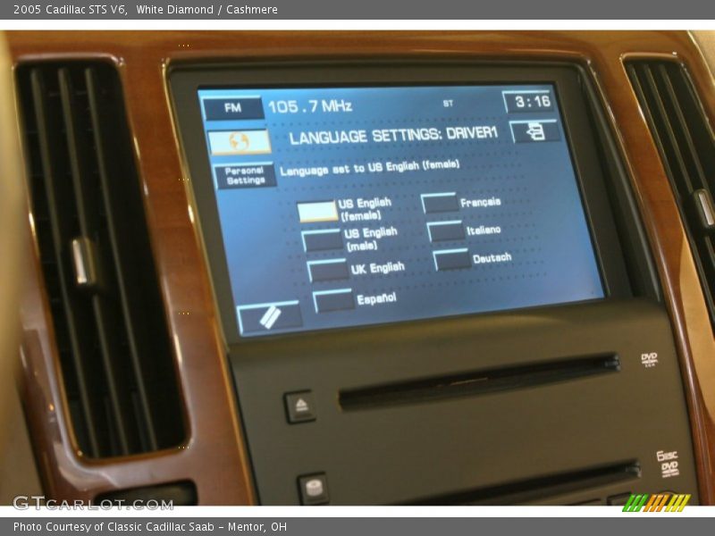 White Diamond / Cashmere 2005 Cadillac STS V6