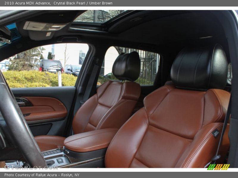 Crystal Black Pearl / Umber Brown 2010 Acura MDX Advance