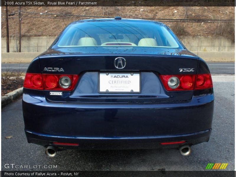 Royal Blue Pearl / Parchment 2008 Acura TSX Sedan