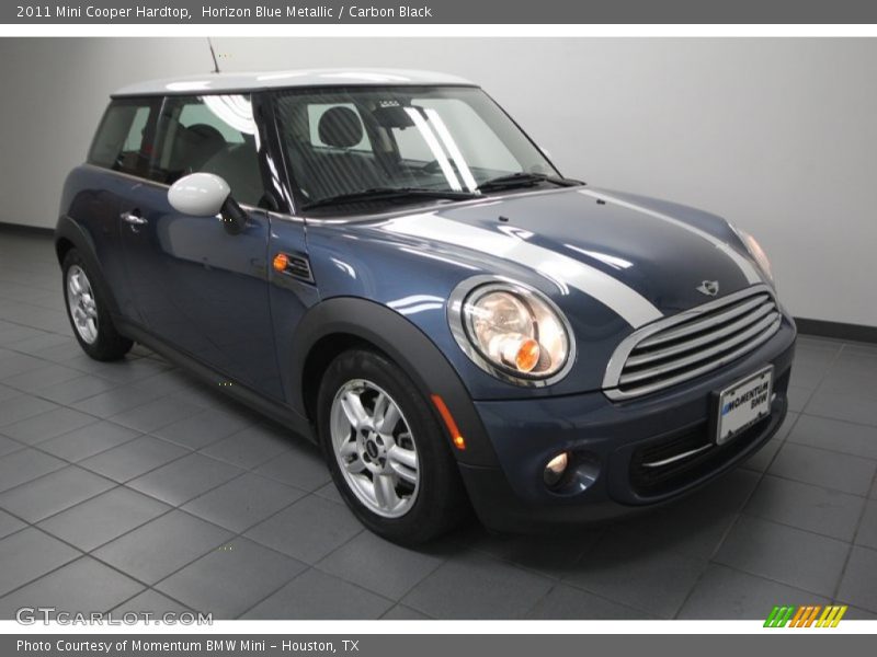 Horizon Blue Metallic / Carbon Black 2011 Mini Cooper Hardtop