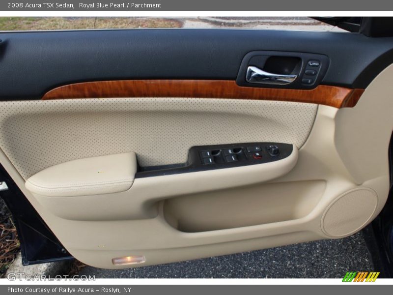 Royal Blue Pearl / Parchment 2008 Acura TSX Sedan