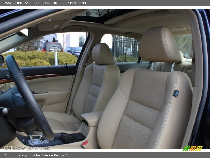 Royal Blue Pearl / Parchment 2008 Acura TSX Sedan