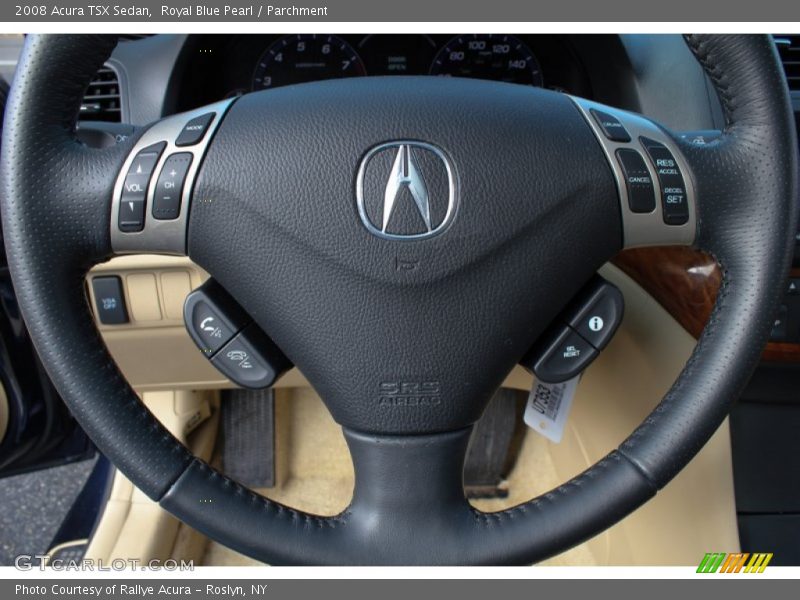 Royal Blue Pearl / Parchment 2008 Acura TSX Sedan