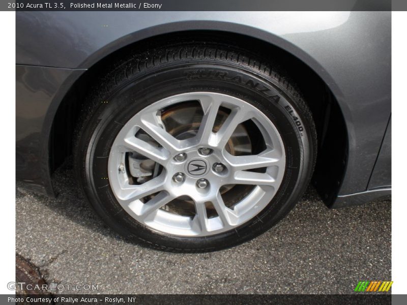 Polished Metal Metallic / Ebony 2010 Acura TL 3.5