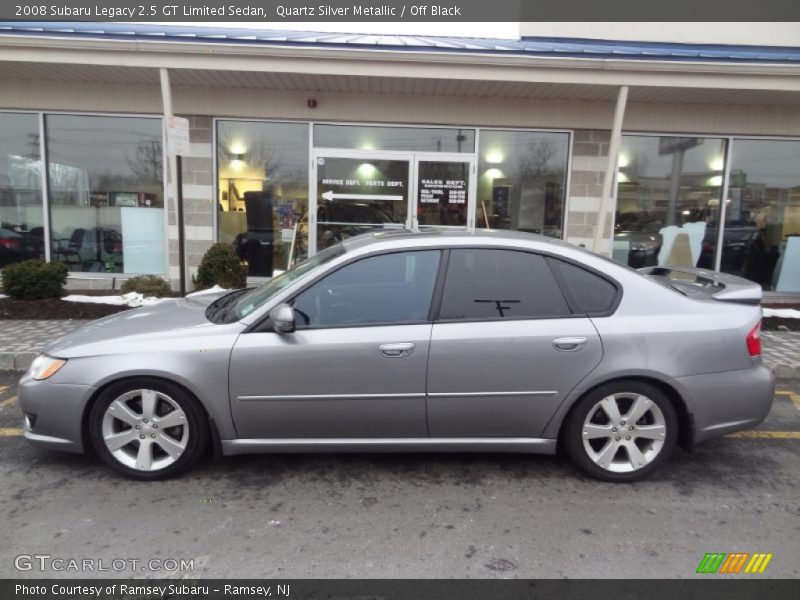 Quartz Silver Metallic / Off Black 2008 Subaru Legacy 2.5 GT Limited Sedan