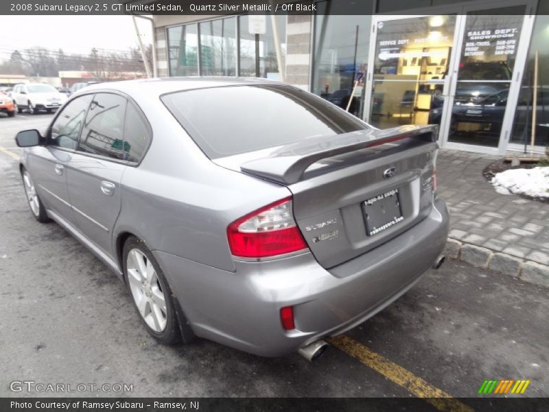 Quartz Silver Metallic / Off Black 2008 Subaru Legacy 2.5 GT Limited Sedan