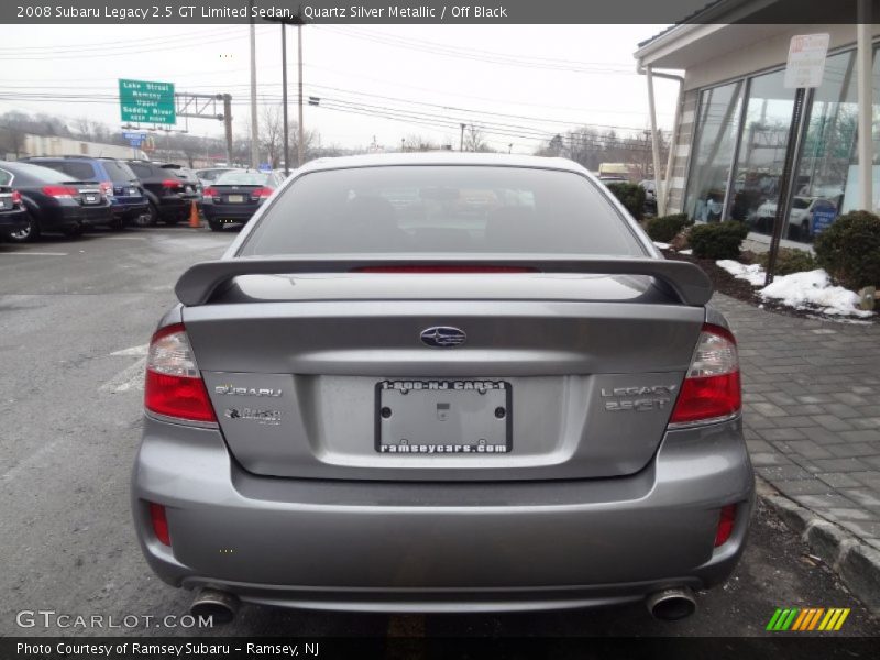Quartz Silver Metallic / Off Black 2008 Subaru Legacy 2.5 GT Limited Sedan