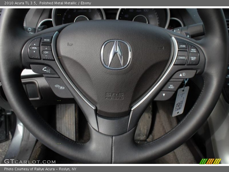 Polished Metal Metallic / Ebony 2010 Acura TL 3.5