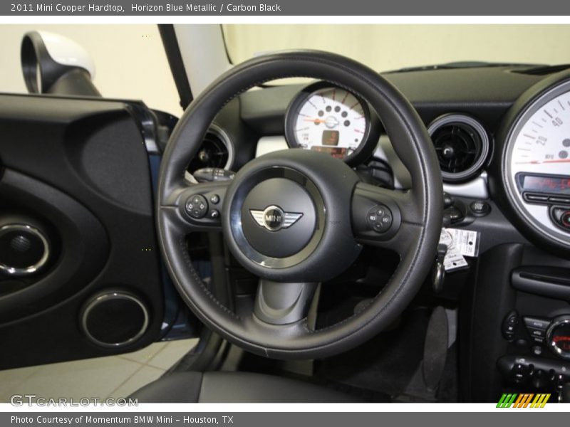 Horizon Blue Metallic / Carbon Black 2011 Mini Cooper Hardtop