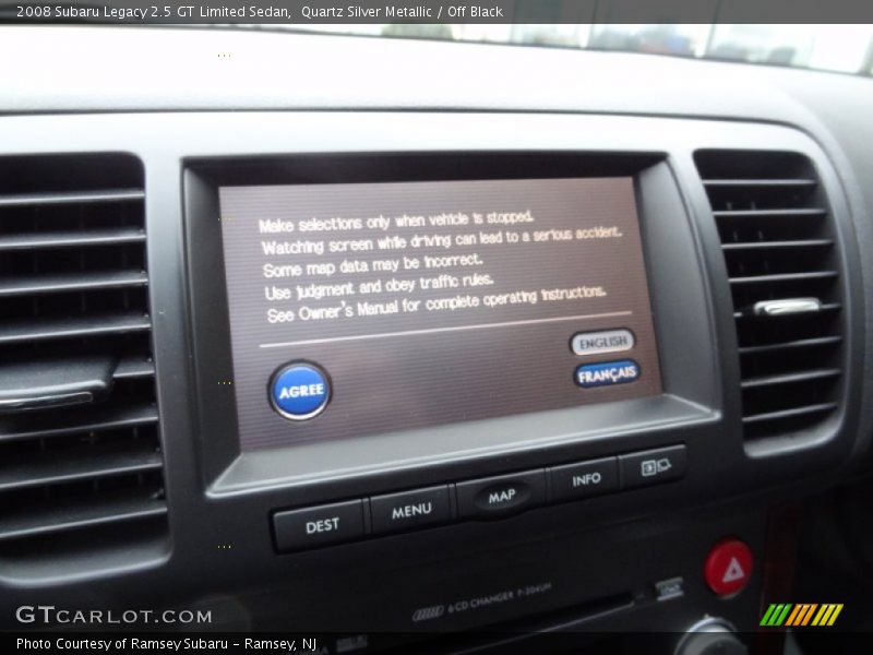 Quartz Silver Metallic / Off Black 2008 Subaru Legacy 2.5 GT Limited Sedan