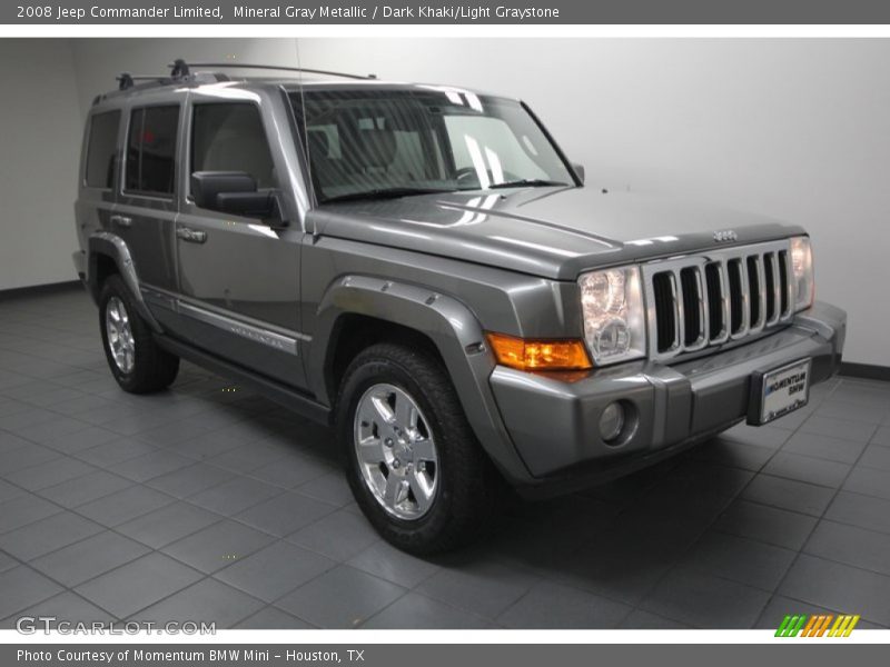 Mineral Gray Metallic / Dark Khaki/Light Graystone 2008 Jeep Commander Limited