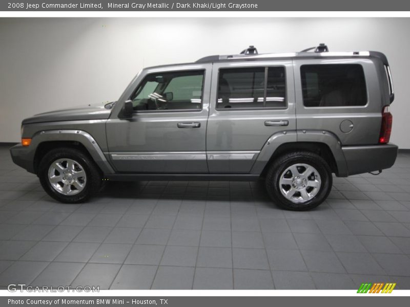 Mineral Gray Metallic / Dark Khaki/Light Graystone 2008 Jeep Commander Limited