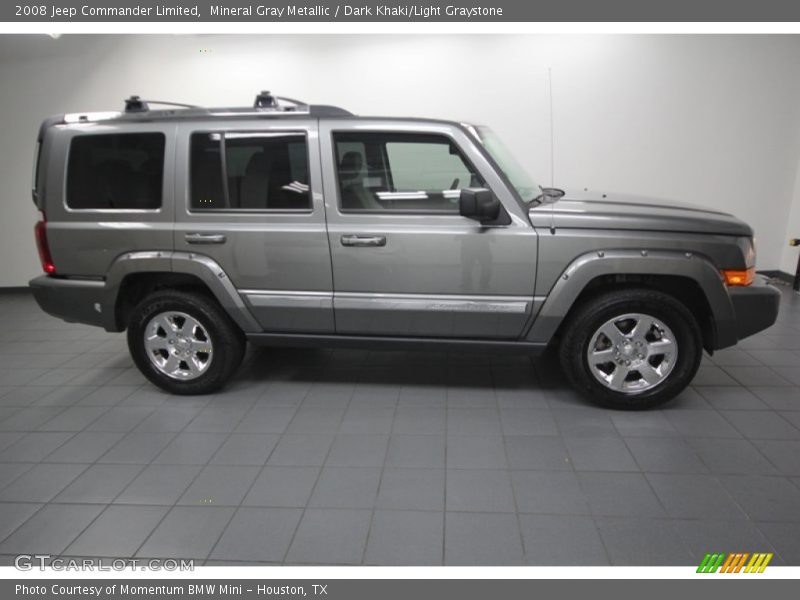 Mineral Gray Metallic / Dark Khaki/Light Graystone 2008 Jeep Commander Limited