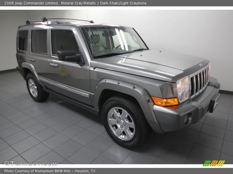 Mineral Gray Metallic / Dark Khaki/Light Graystone 2008 Jeep Commander Limited