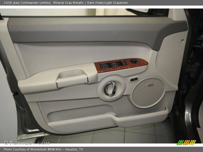 Mineral Gray Metallic / Dark Khaki/Light Graystone 2008 Jeep Commander Limited