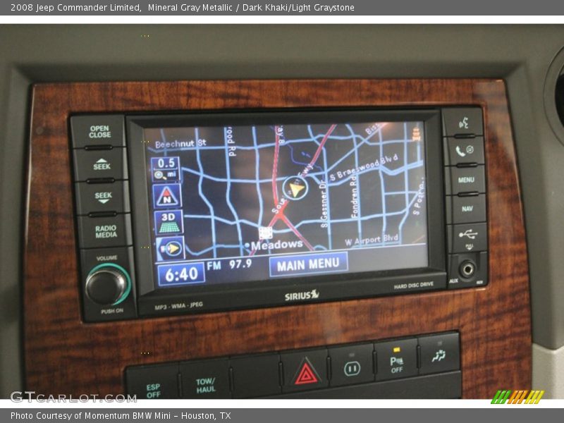 Mineral Gray Metallic / Dark Khaki/Light Graystone 2008 Jeep Commander Limited