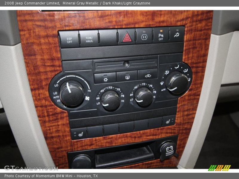 Mineral Gray Metallic / Dark Khaki/Light Graystone 2008 Jeep Commander Limited