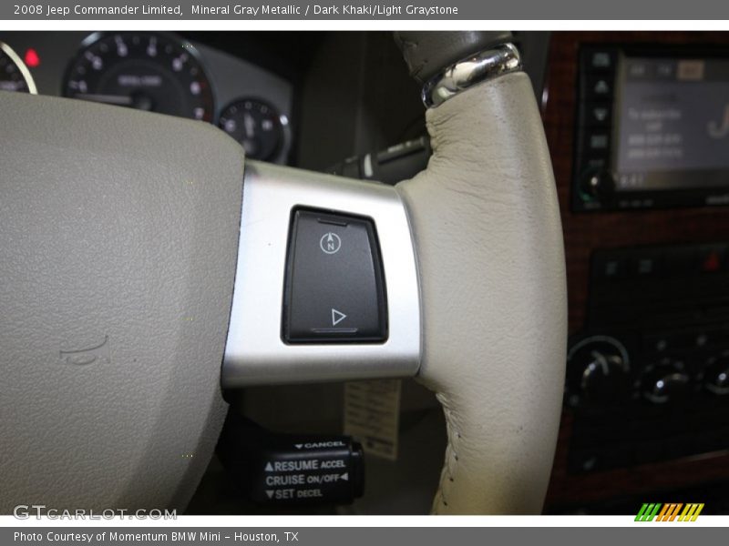 Mineral Gray Metallic / Dark Khaki/Light Graystone 2008 Jeep Commander Limited