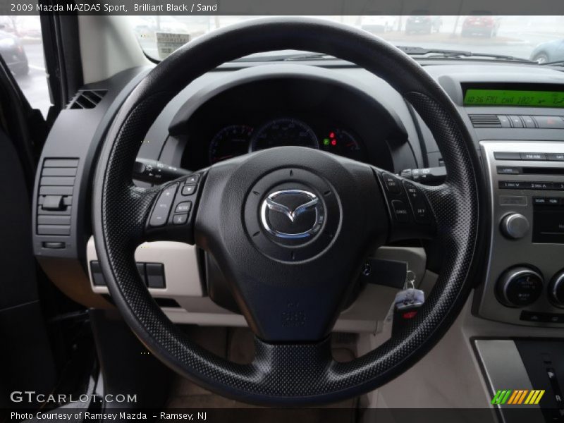 Brilliant Black / Sand 2009 Mazda MAZDA5 Sport