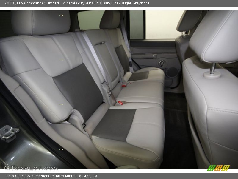 Mineral Gray Metallic / Dark Khaki/Light Graystone 2008 Jeep Commander Limited