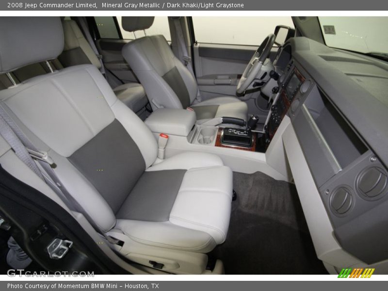 Mineral Gray Metallic / Dark Khaki/Light Graystone 2008 Jeep Commander Limited