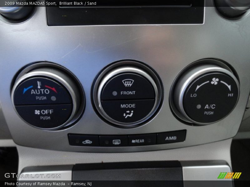 Brilliant Black / Sand 2009 Mazda MAZDA5 Sport