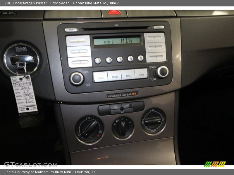 Cobalt Blue Metallic / Black 2008 Volkswagen Passat Turbo Sedan