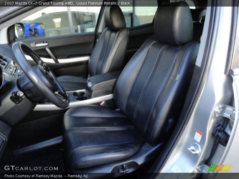 Liquid Platinum Metallic / Black 2007 Mazda CX-7 Grand Touring AWD