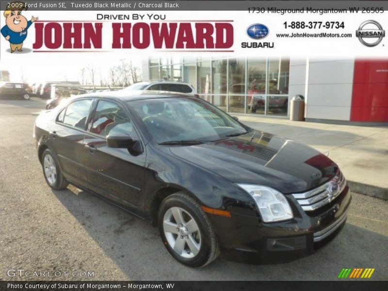 Tuxedo Black Metallic / Charcoal Black 2009 Ford Fusion SE