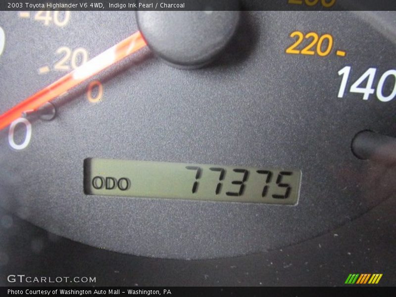Indigo Ink Pearl / Charcoal 2003 Toyota Highlander V6 4WD
