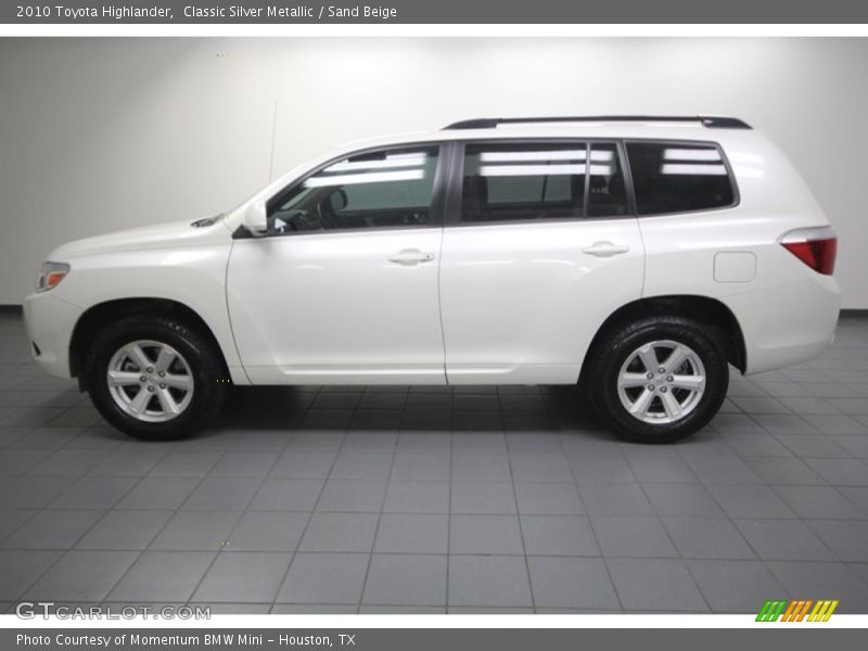 Classic Silver Metallic / Sand Beige 2010 Toyota Highlander