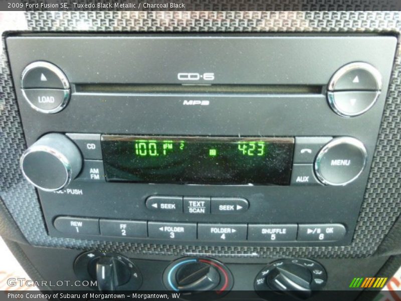 Tuxedo Black Metallic / Charcoal Black 2009 Ford Fusion SE