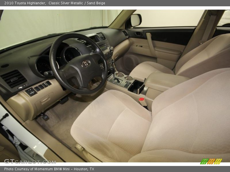 Classic Silver Metallic / Sand Beige 2010 Toyota Highlander