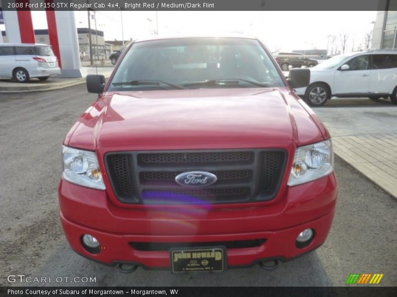 Bright Red / Medium/Dark Flint 2008 Ford F150 STX Regular Cab 4x4