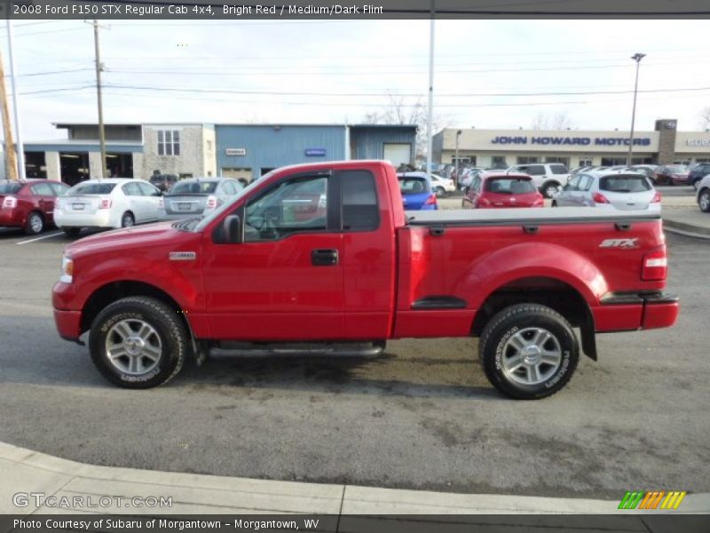 Bright Red / Medium/Dark Flint 2008 Ford F150 STX Regular Cab 4x4