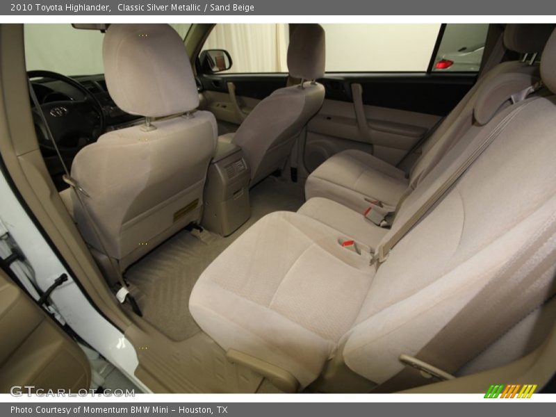 Rear Seat of 2010 Highlander 