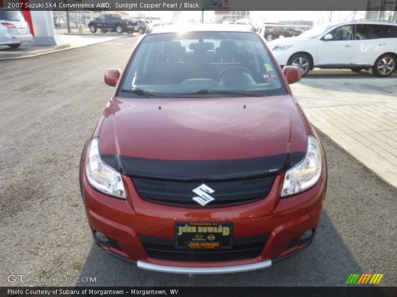 Sunlight Copper Pearl / Black 2007 Suzuki SX4 Convenience AWD