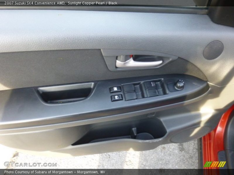 Sunlight Copper Pearl / Black 2007 Suzuki SX4 Convenience AWD