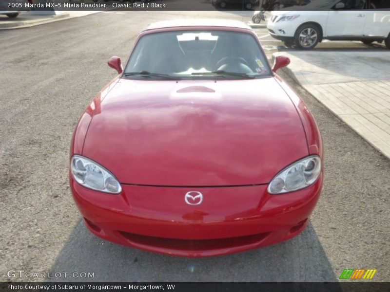 Classic Red / Black 2005 Mazda MX-5 Miata Roadster