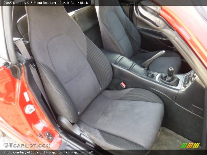 Classic Red / Black 2005 Mazda MX-5 Miata Roadster