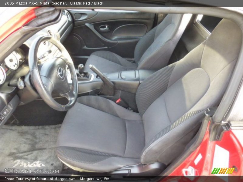 Classic Red / Black 2005 Mazda MX-5 Miata Roadster