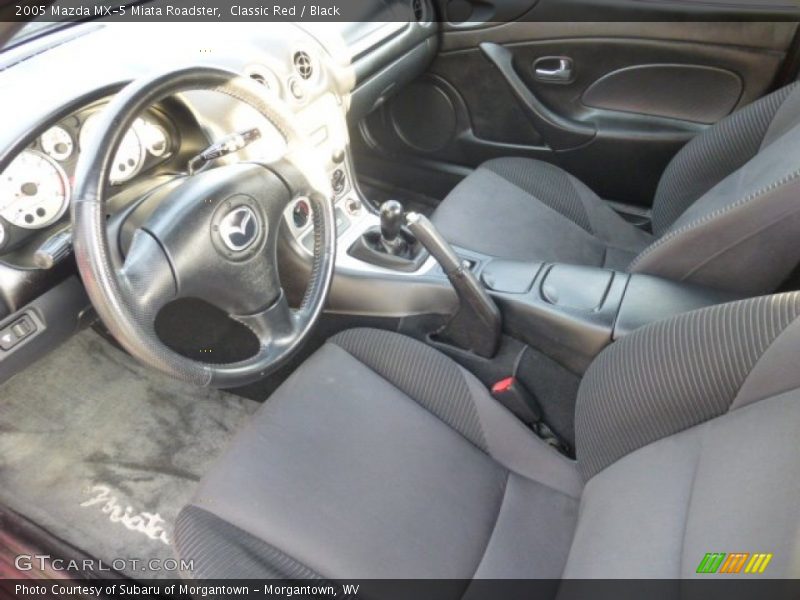 Classic Red / Black 2005 Mazda MX-5 Miata Roadster